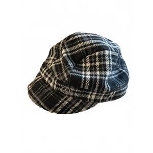 Plaid Mercedes Benz newsboy cap